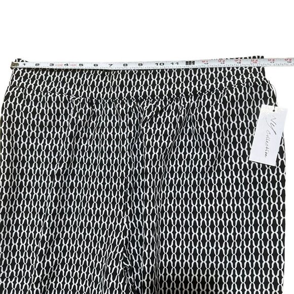 NY Collection Womens XL High Rise Printed Slim Pull On Pleated Front Pants NWT - Picture 7 of 12